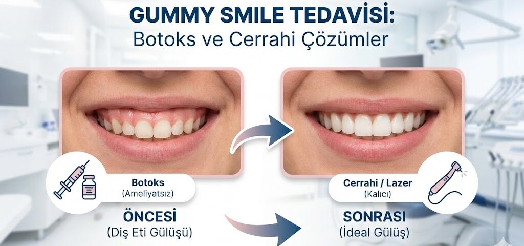Gummy Smile (Diş Eti Gülüşü) Tedavisinde Botoks ve Cerrahi