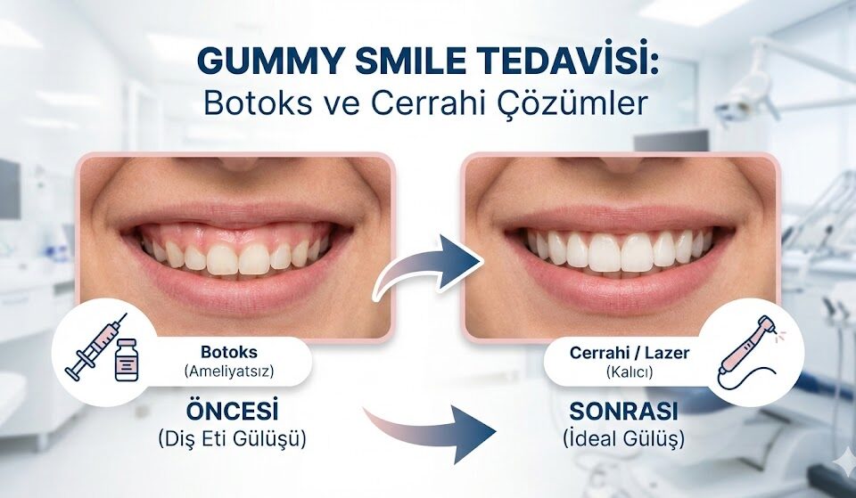 Gummy Smile (Diş Eti Gülüşü) Tedavisinde Botoks ve Cerrahi