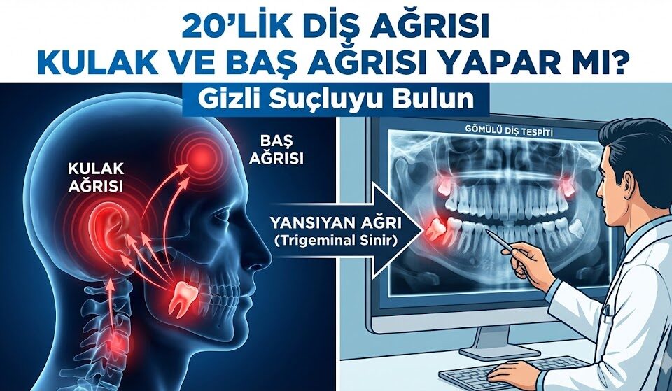 20'lik diş ağrısı kulak ve baş ağrısı yapar mı
