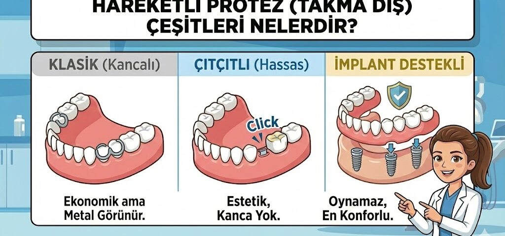Hareketli Protez (Takma Diş) Çeşitleri Nelerdir