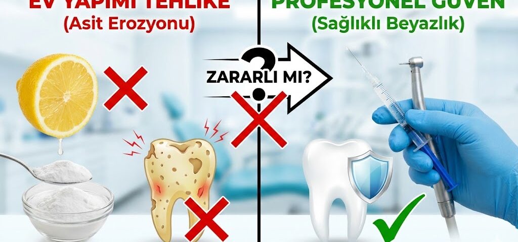 Karbonat ve limonla diş beyazlatmak zararlı mı