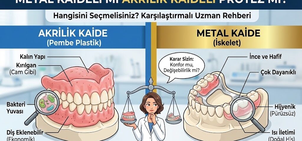 Metal Kaideli mi Akrilik Kaideli Protez mi