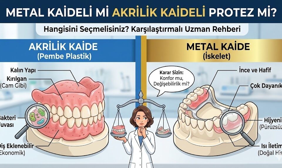 Metal Kaideli mi Akrilik Kaideli Protez mi