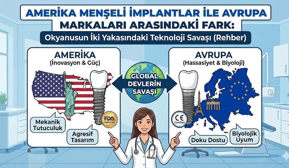 Amerika menşeli implantlar ile Avrupa markaları arasındaki fark