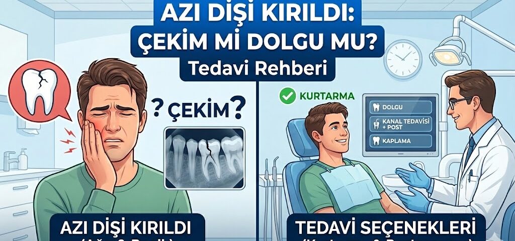 azı dişi kırıldı