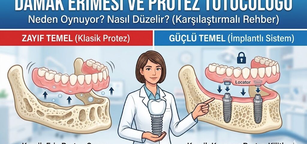 damak erimesi olan hastalarda protez tutuculuğu