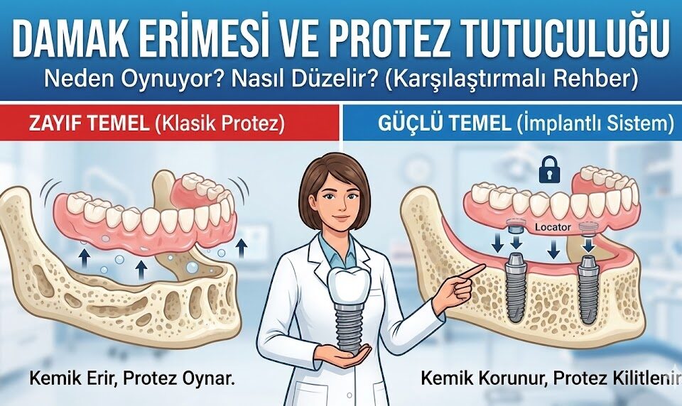 damak erimesi olan hastalarda protez tutuculuğu