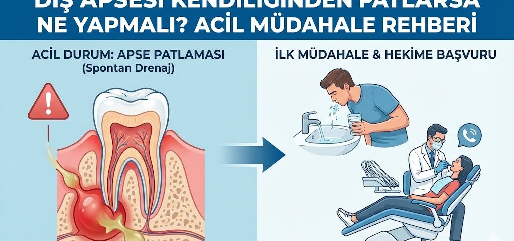 diş apsesi kendiliğinden patlarsa ne yapmalı