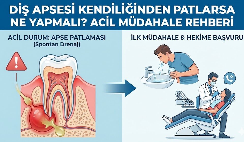 diş apsesi kendiliğinden patlarsa ne yapmalı