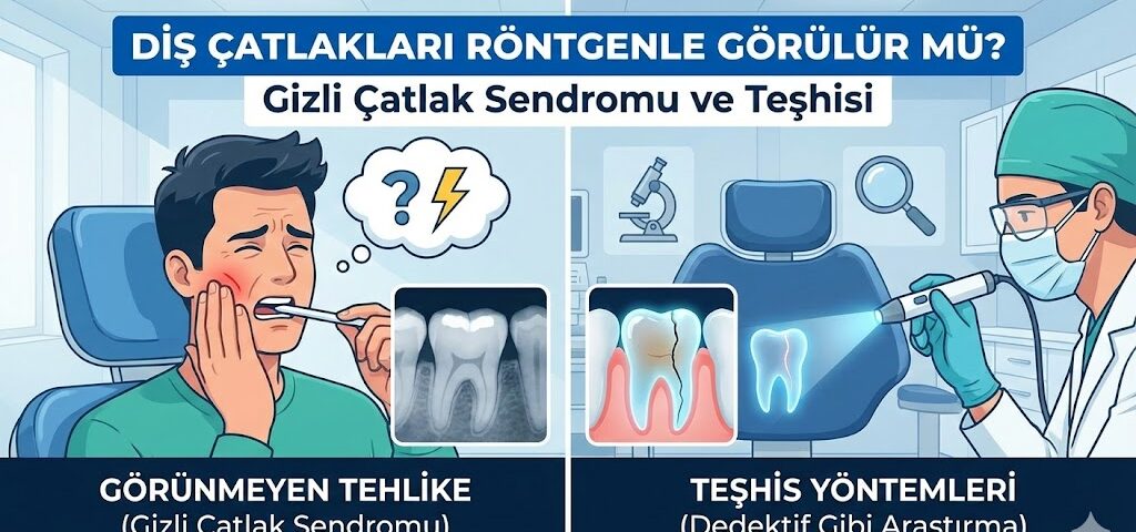 diş çatlakları röntgenle görülür mü
