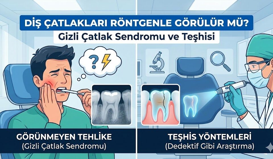 diş çatlakları röntgenle görülür mü