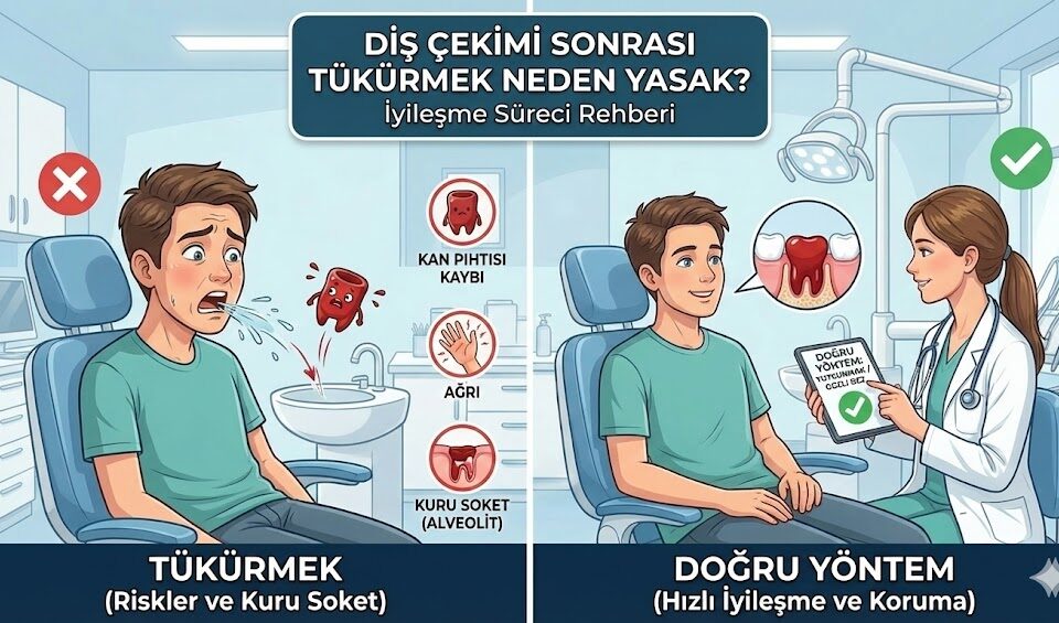 diş çekimi sonrası tükürmek neden yasak