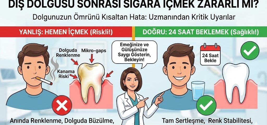 diş dolgusu sonrası sigara içmek zararlı mı