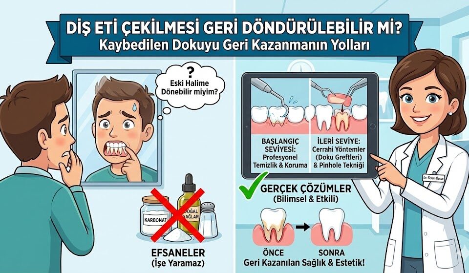 diş eti çekilmesi geri döndürülebilir mi