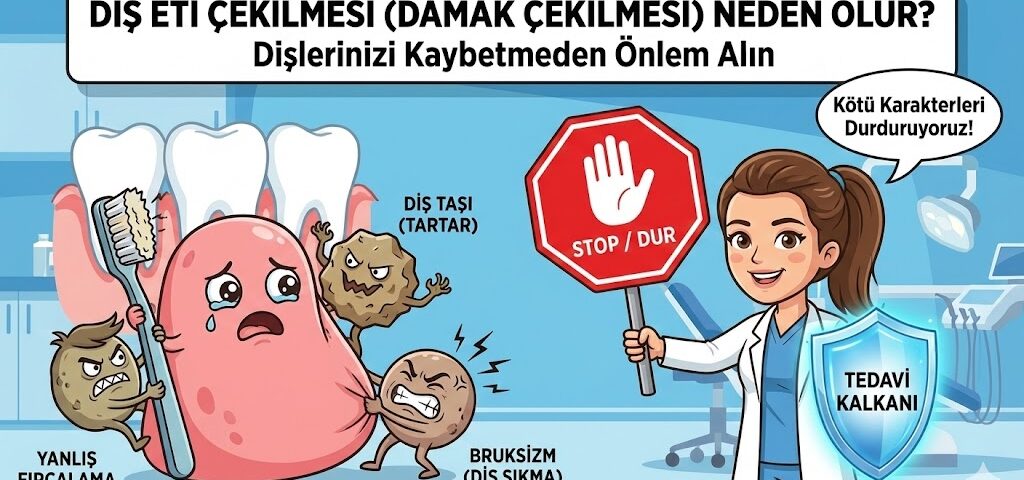 diş eti çekilmesi neden olur