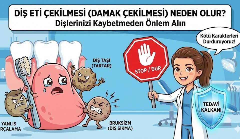 diş eti çekilmesi neden olur