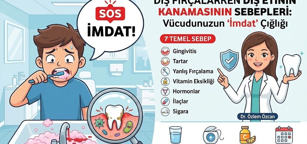 Diş Fırçalarken Diş Etinin Kanamasının Sebepleri
