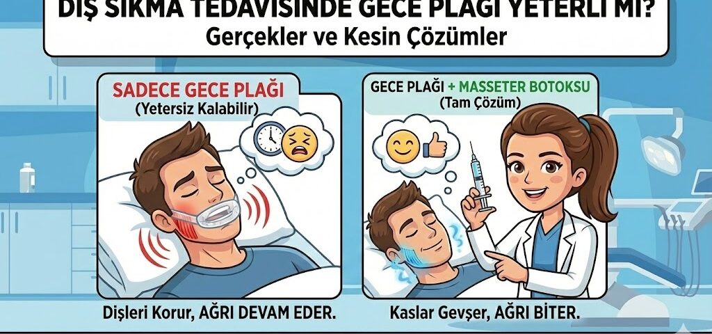 diş sıkma tedavisinde gece plağı yeterli mi