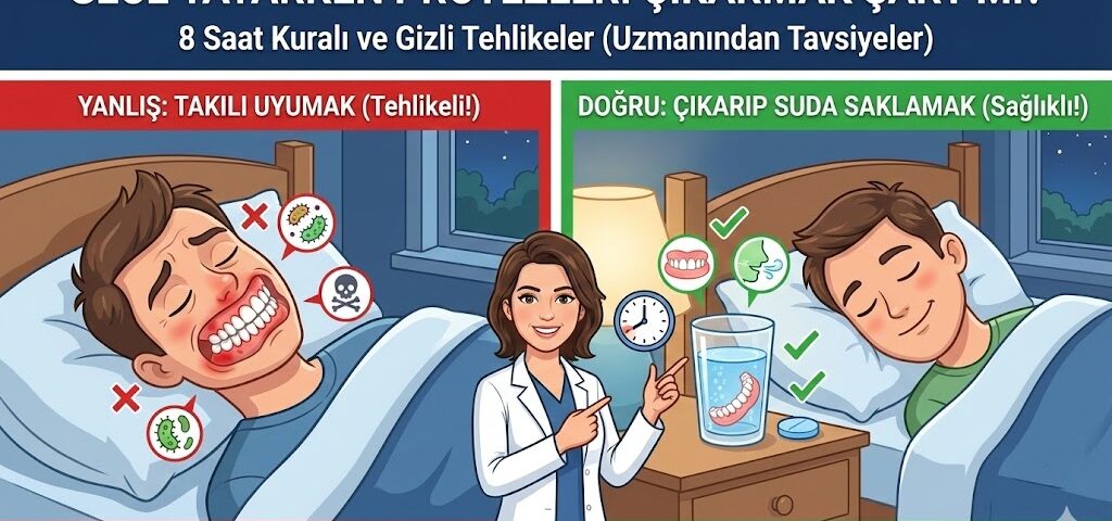 gece yatarken protezleri çıkarmak şart mı