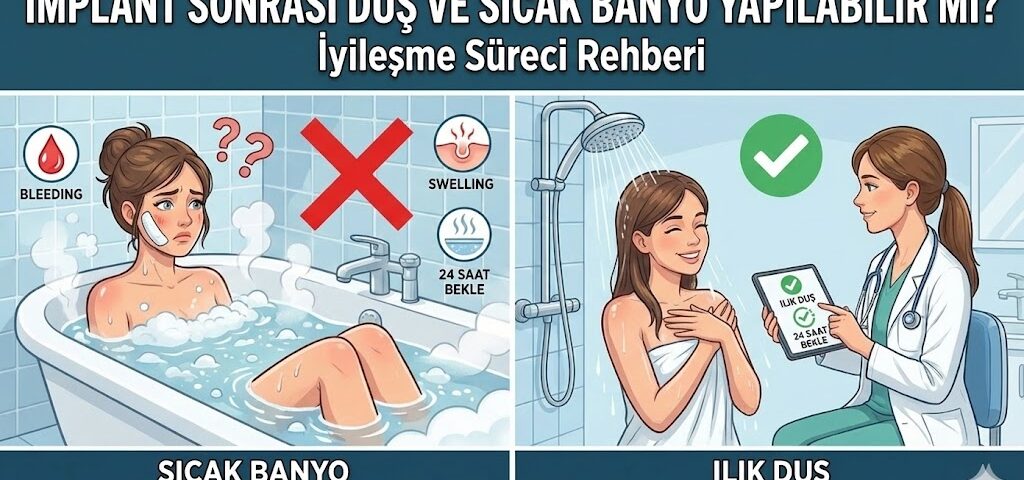 implant sonrası duş ve sıcak banyo
