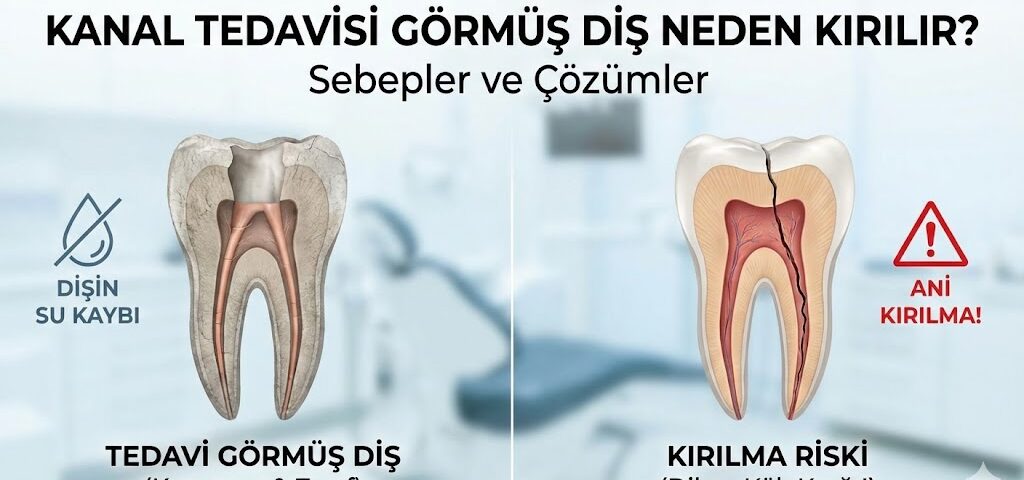 kanal tedavisi görmüş diş neden kırılır