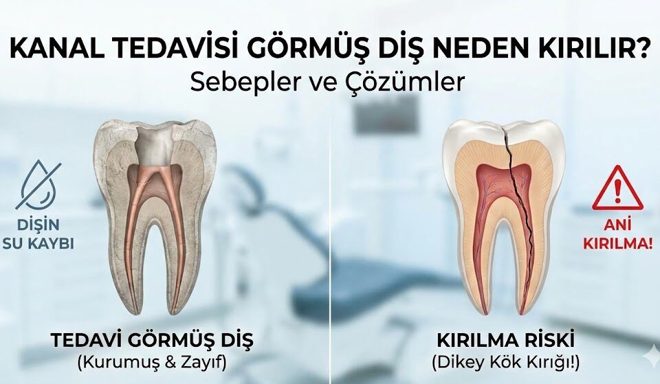 kanal tedavisi görmüş diş neden kırılır