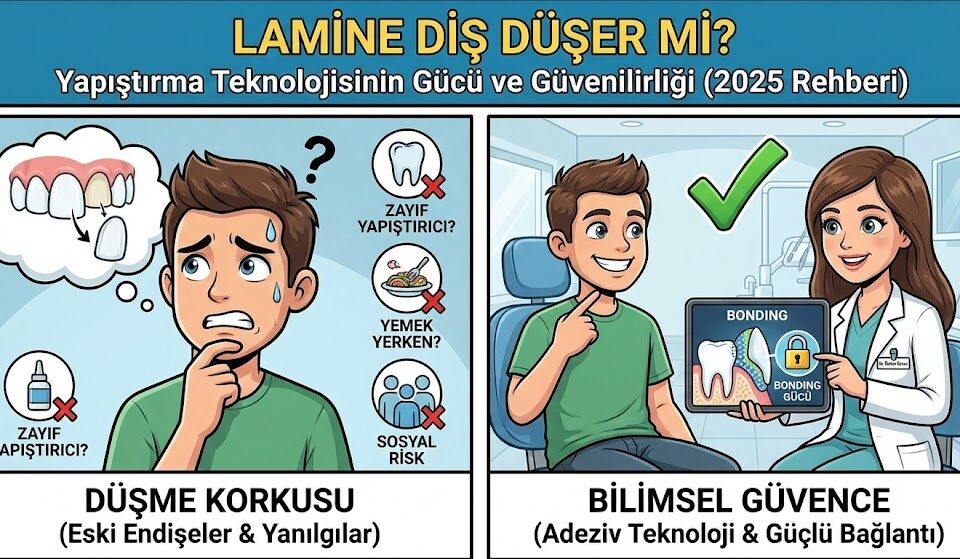 Lamine Diş Düşer mi