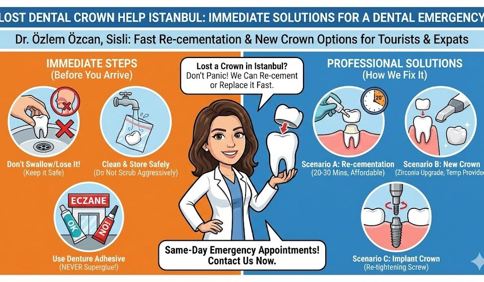 lost dental crown help istanbul