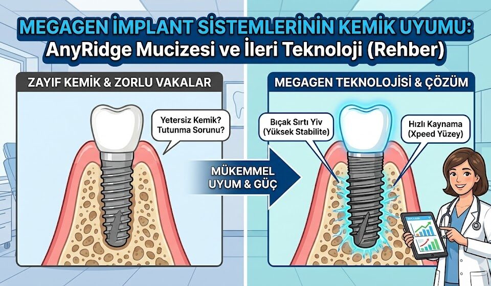 megagen implant sistemlerinin kemik uyumu
