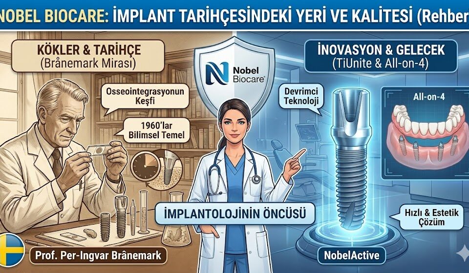 nobel biocare implant tarihçesindeki yeri ve kalitesi