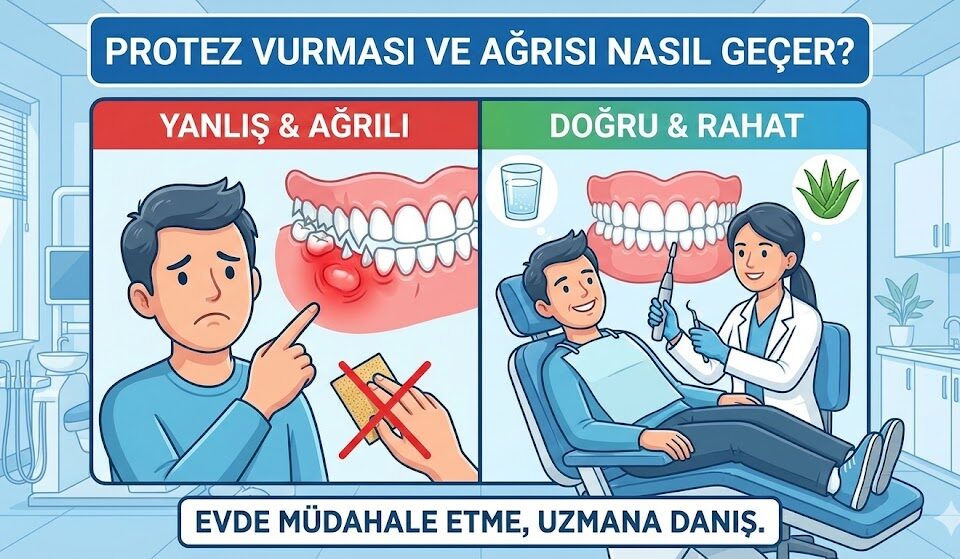 protez vurması ve ağrısı nasıl geçer