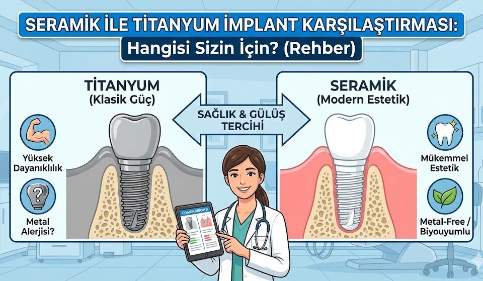 Seramik İmplant ile Titanyum İmplant Karşılaştırması