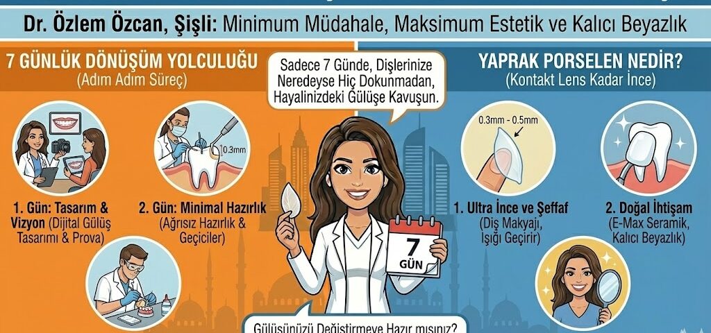 yaprak porselen ile gülüşünüzde 7 günde gelen ihtişam