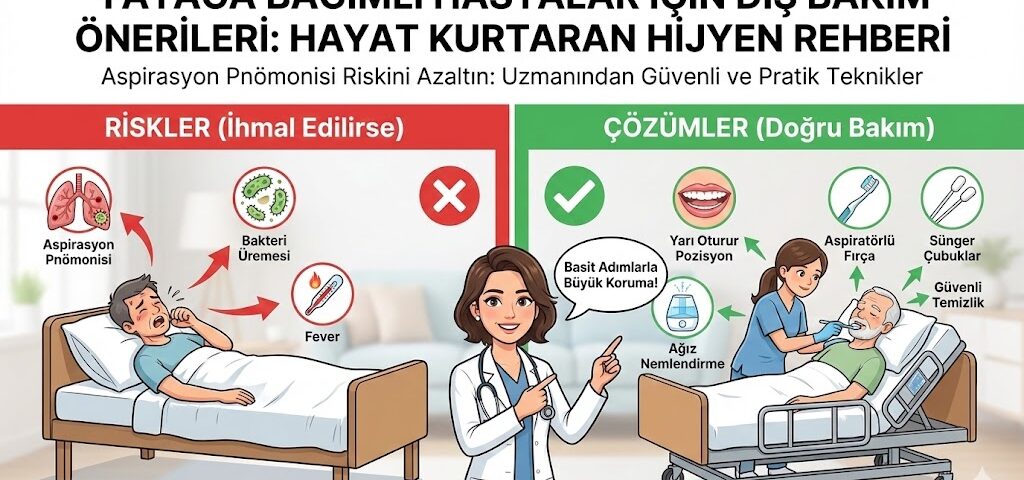yatağa bağımlı hastalar için diş bakım önerileri