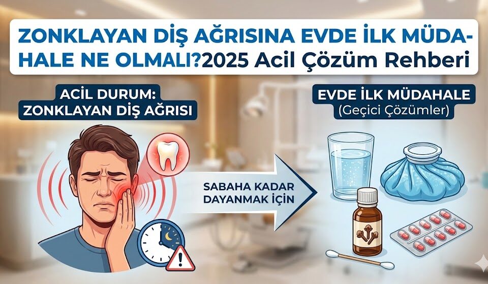 zonklayan diş ağrısına evde ilk müdahale