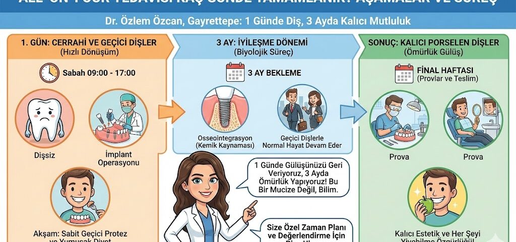 All-on-Four Tedavisi Kaç Günde Tamamlanır