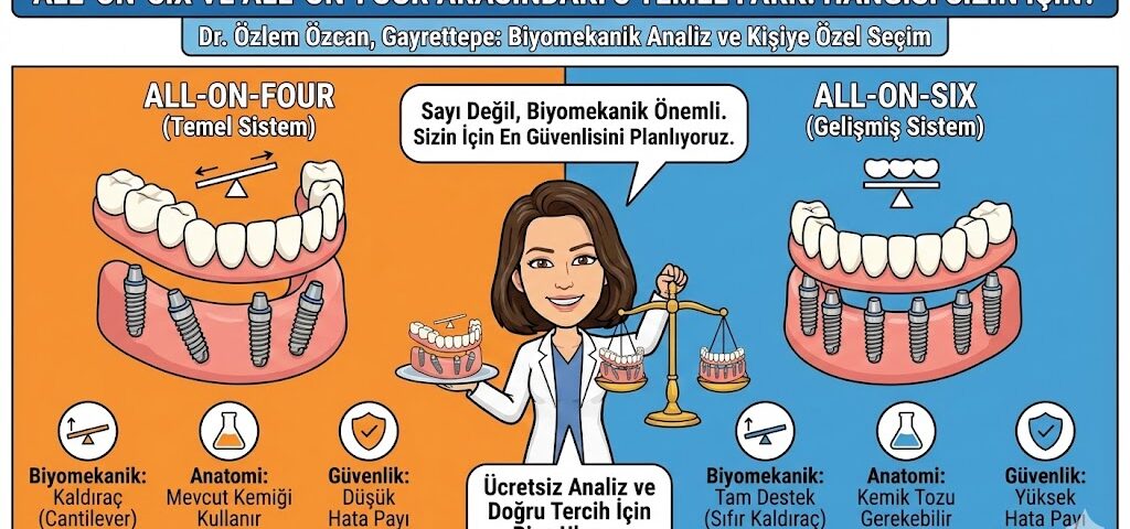 All-on-Six ve All-on-Four Arasındaki 3 Temel Fark