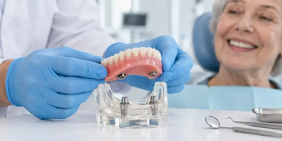 İmplant Destekli Hareketli Protez (Overdenture) Nedir?
